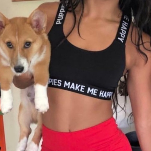 Puppies Make Me Happy Other - ❄️🌺 PUPPIES MAKE ME HAPPY bra top Black and White 🐶 Size M